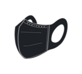 3D成人護理口罩（20片) - 魅影黑