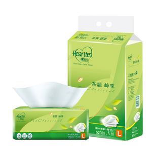 Hearttex - Classical Green Tea Soft Pack Tissue 5's - Small